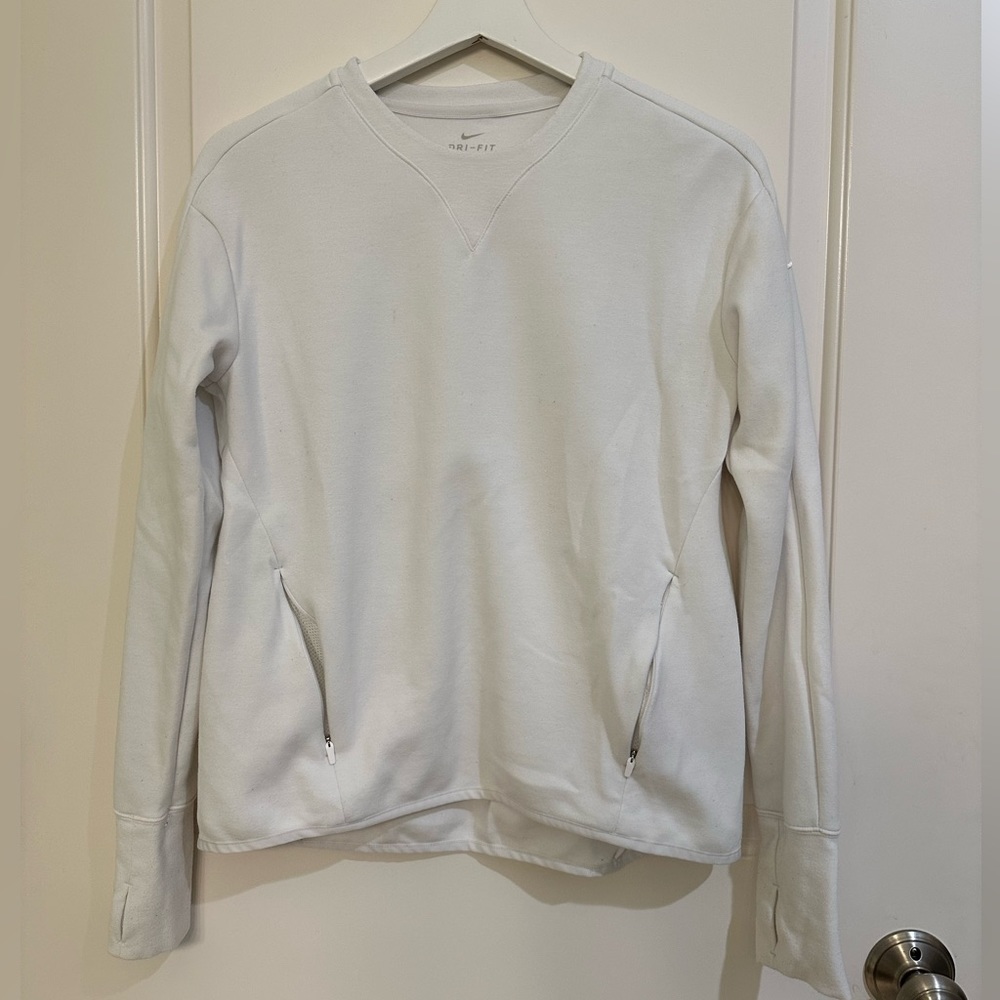 Nike white pullover size XS